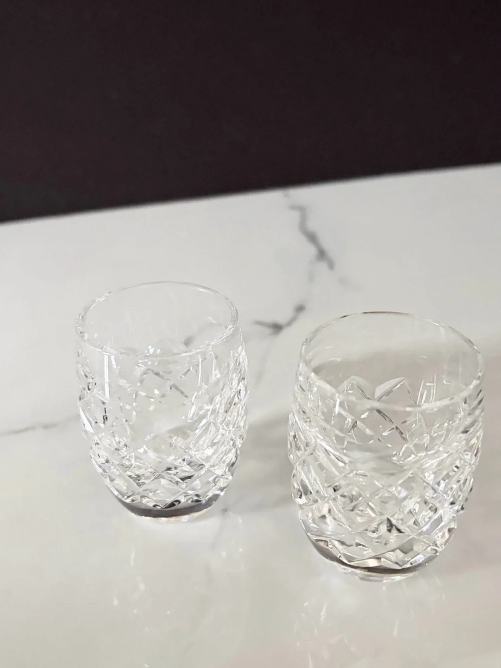 SET of 2 Alana Shot Glasses by Waterford Crystal